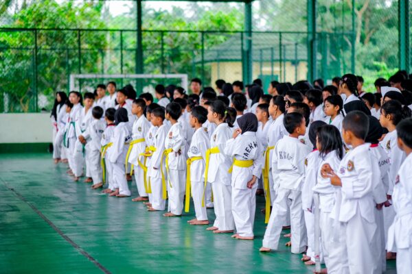 Ujian Kenaikan Tingkat Taekwondo di Peduli Anak