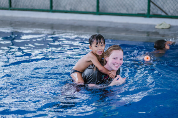 Swimming Practice with Volunteers
