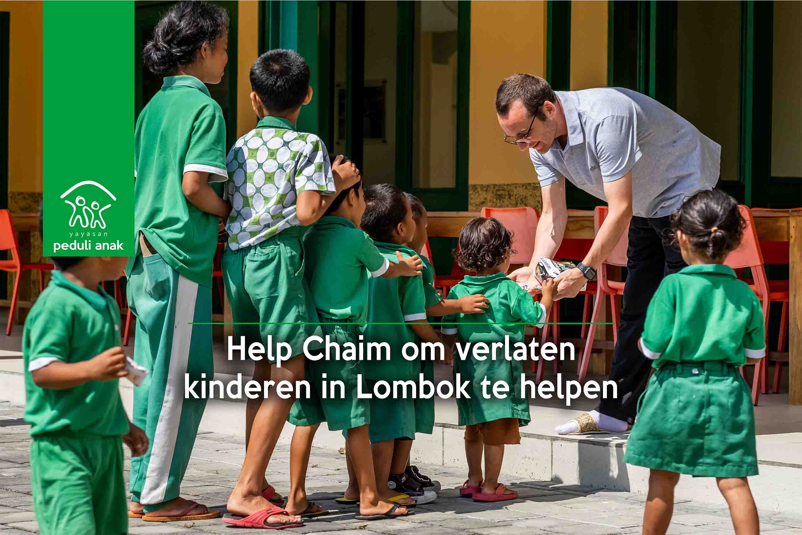 Help Chaim om verlaten kinderen in Lombok te ondersteunen