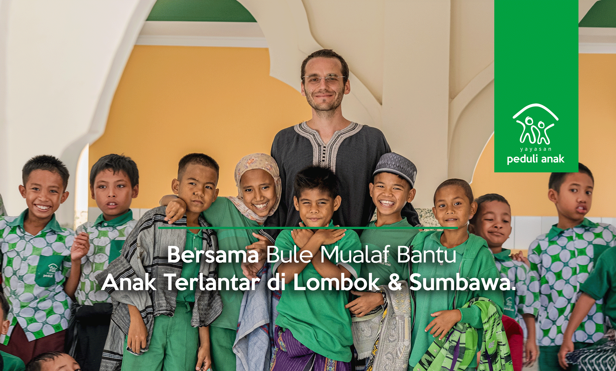 Bersama Bule Mualaf, Bantu Lebih Banyak Anak Terlantar di Lombok dan Sumbawa
